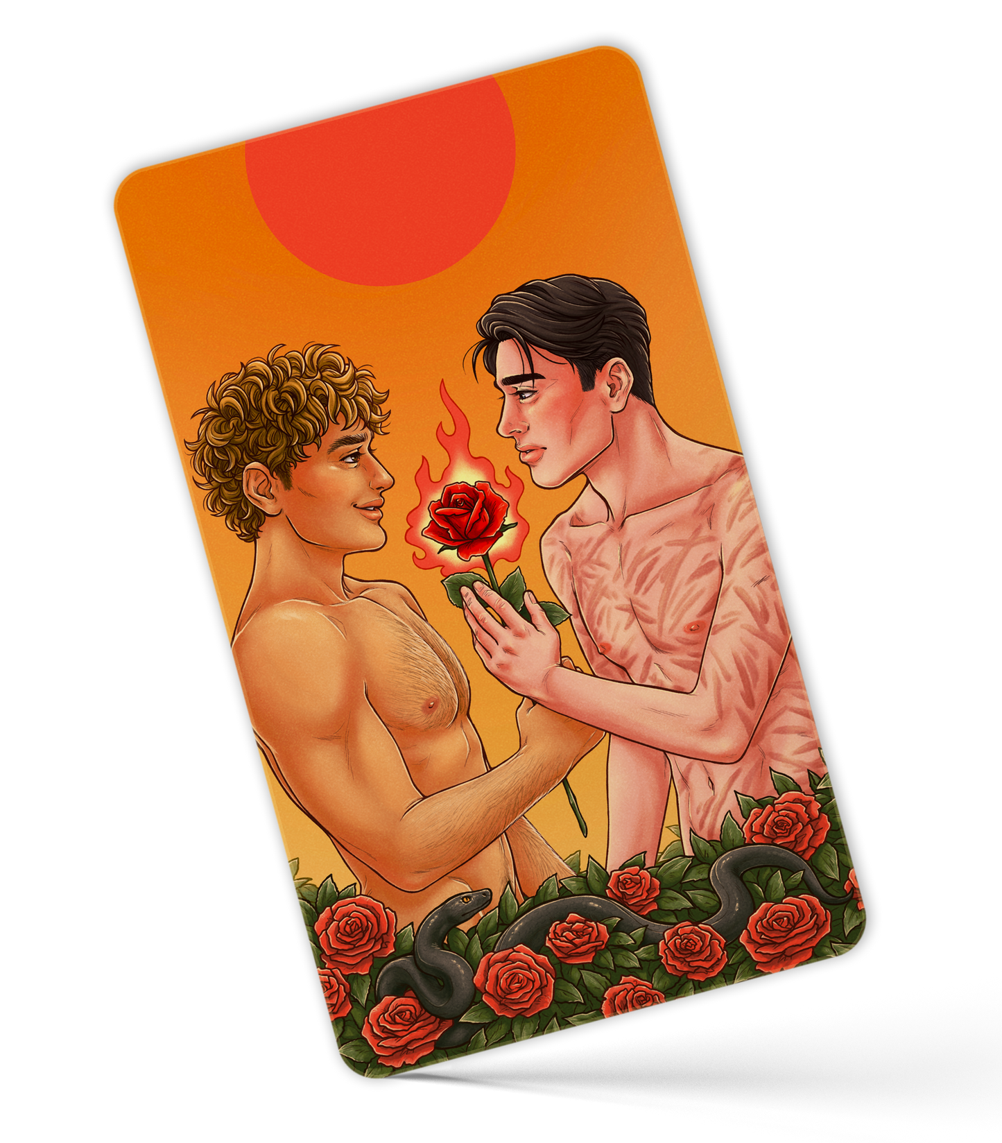 Tarot Art Card: The Lovers